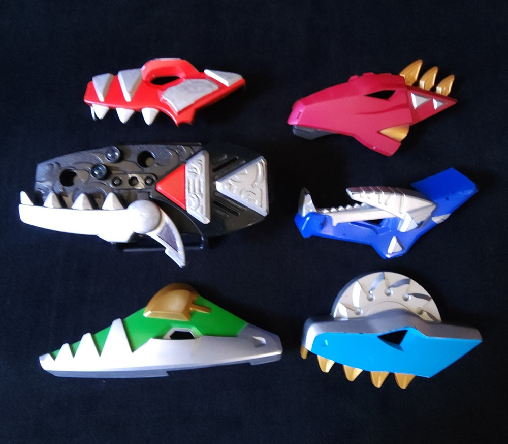 Vintage 2003 Bandai Power Rangers Thunder Abaranger DX Dino Brace Morpher - READ